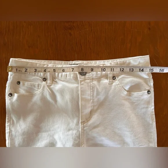 Free People White Skinny Distressed Jeans Size W27 - Picture 8 of 10